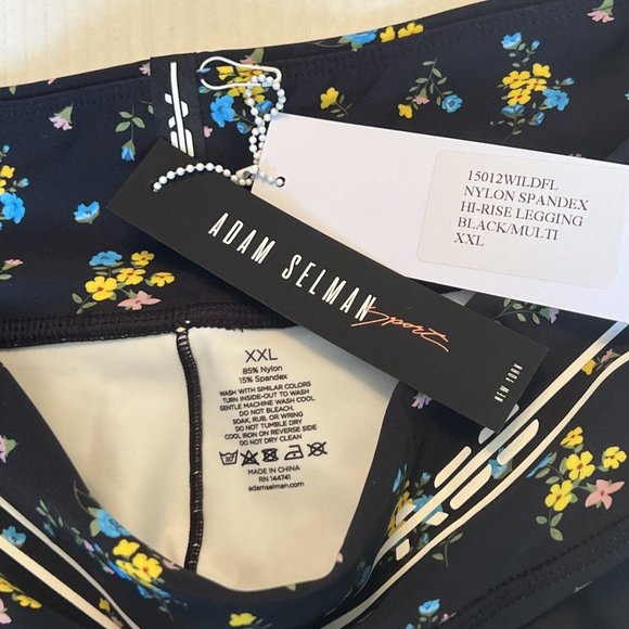 NWT Adam Selman Sz XL-XXL Sport Hi-Rise Wildflower Print Legging 💖Floral - Picture 14 of 14